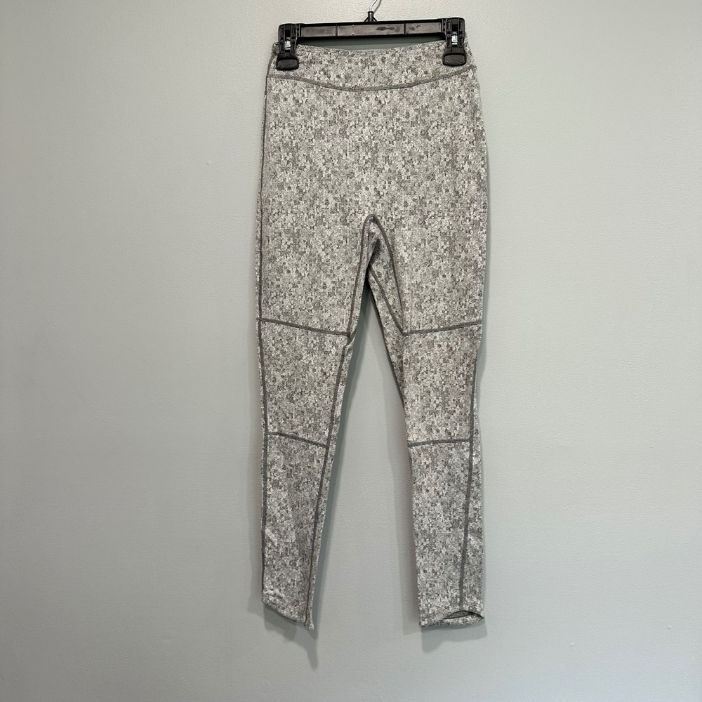 Gymshark Dry Moisture Management Gray Patterned‎ Training Leggings - Women's m